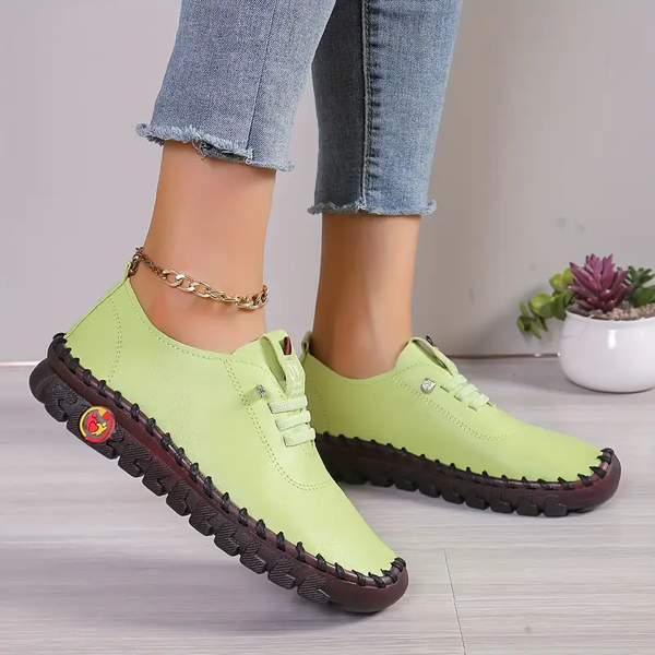 Damen Komfort-Sneaker rutschfest & ergonomisch | Atmungsaktiv mit gepolsterter Einlegesohle | Stabiler Halt | EU 35–44