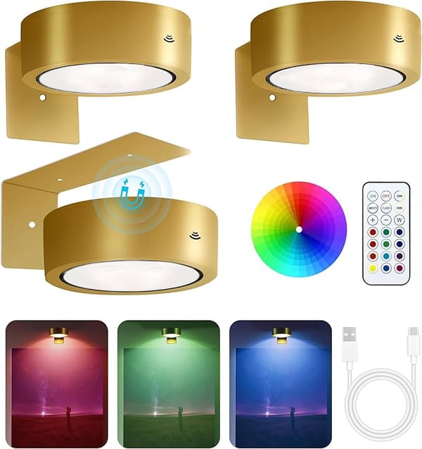 Magnetische Akzentleuchte – 13 Lichtmodi für stilvolle Wände