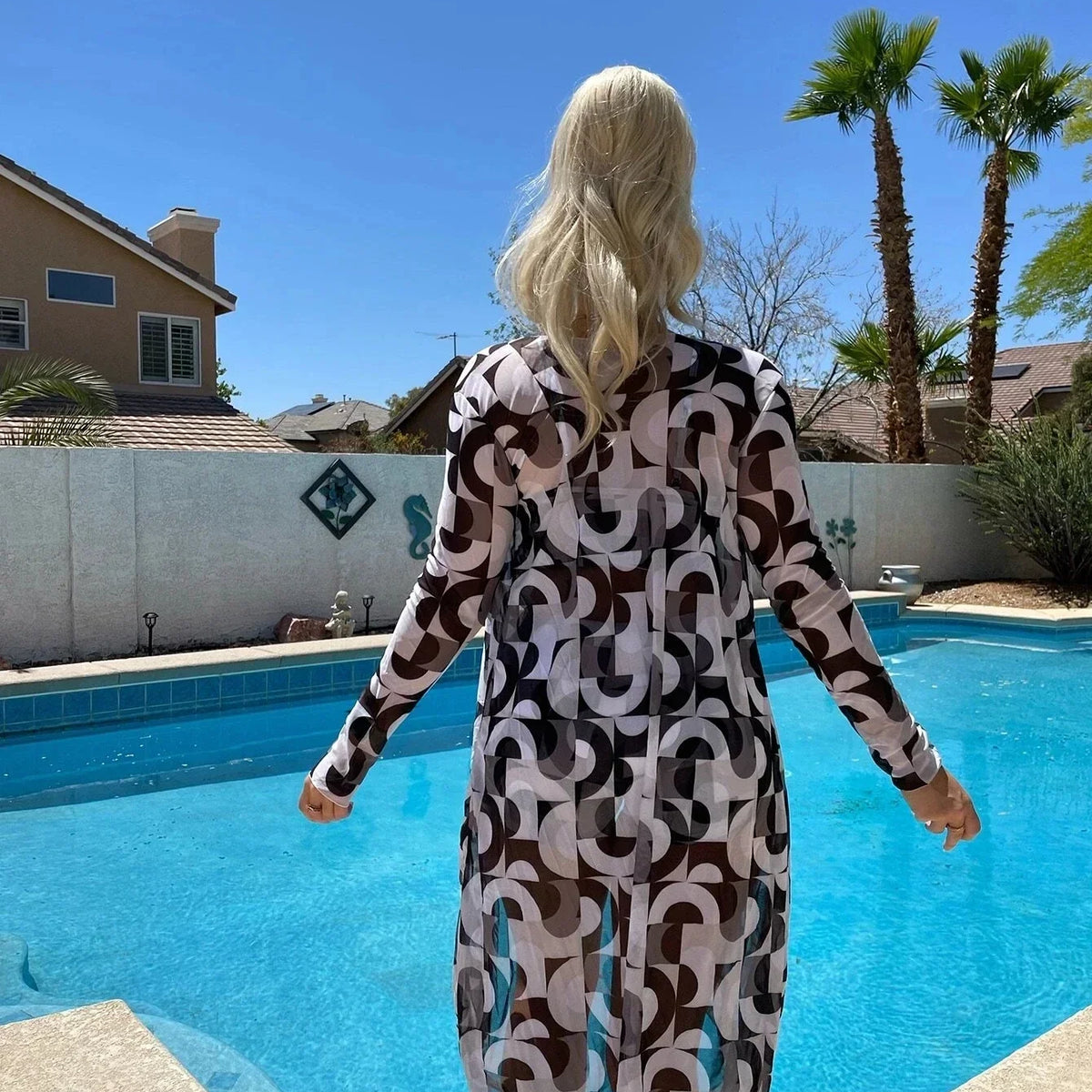 Celeste | Bikiniset mit hoher Taille und Überzieher