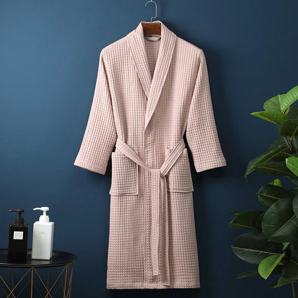 Bademantel für Damen & Herren | Morgenmantel aus Baumwolle | Komfortin