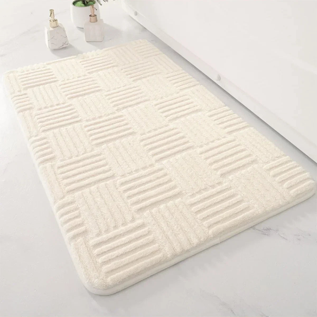 Badteppich | Rutschfeste Badematte & Duschmatte | Badezimmerteppich | AquaTritt