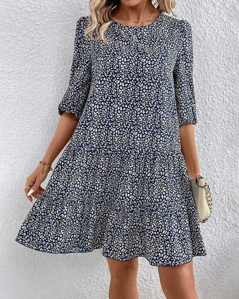 Stormi™ | Kleid mit elegantem Stil und Rundhalsausschnitt