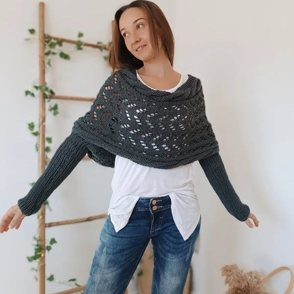 Reinhilde™ Schal – Doppelten Ärmeln Schal