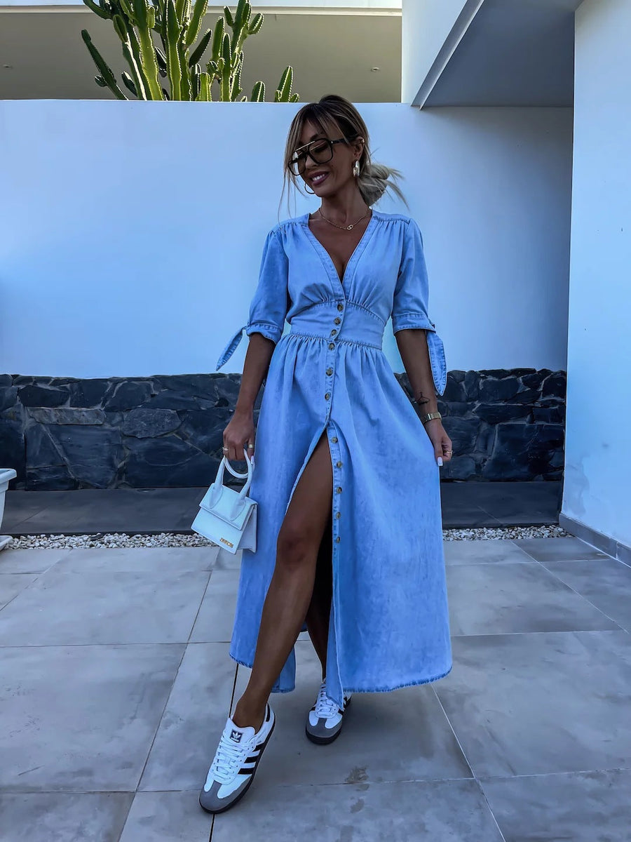 Serene™ - Maxikleid aus Denim