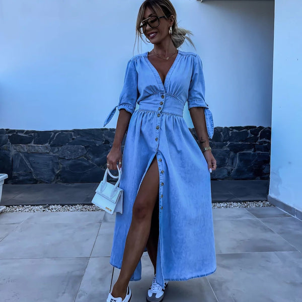 Serene™ - Maxikleid aus Denim