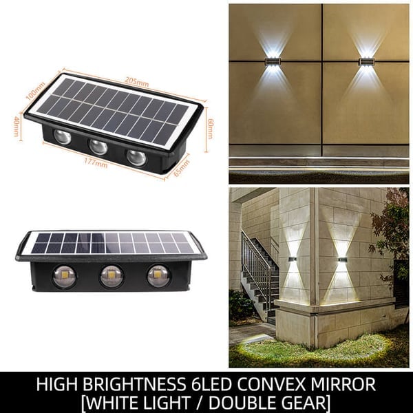 SunGlow™ - Solarbetriebene Wandleuchte