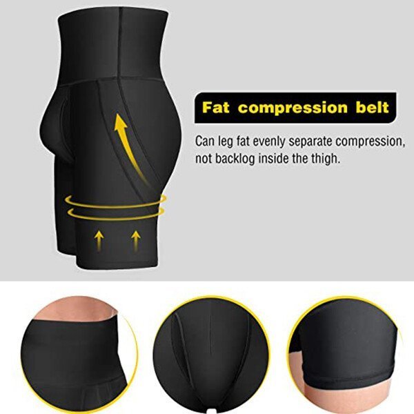 Herren Shapewear Shorts mit hoher Taille | Bauchkontrolle & formender Komfort | Unsichtbar unter Kleidung