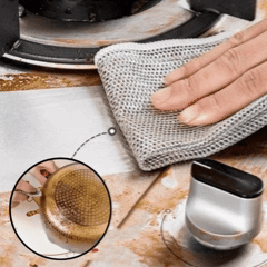 Topfreiniger aus Metall | Reinigungstücher für Küche und Pfannen | CleanFix (4 St.)