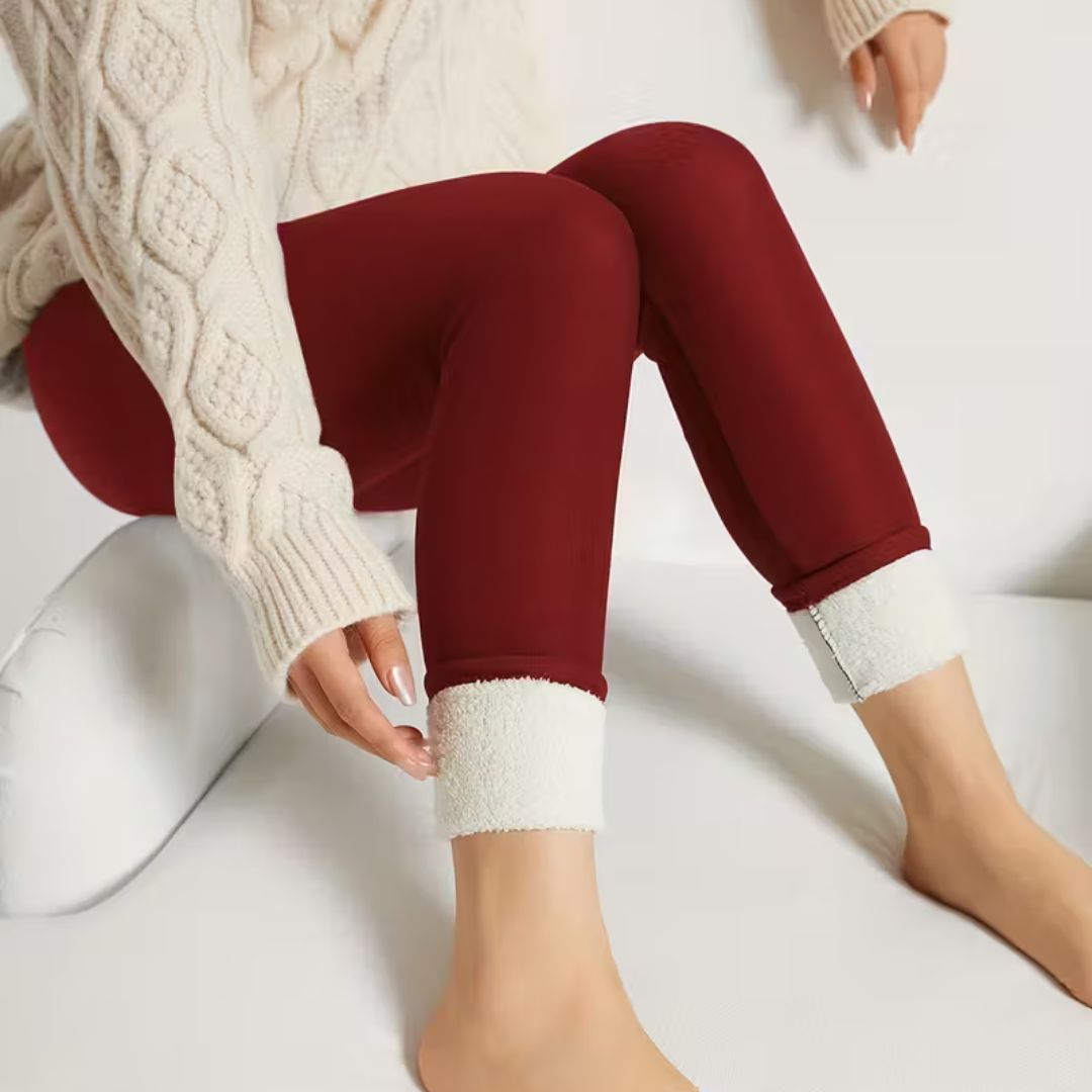 Thermo Leggings Damen | Gefütterte Thermohose | Warme Leggings für Winter | CozyLine