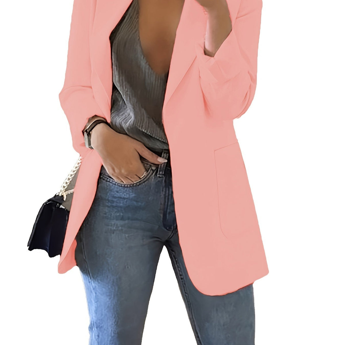 Lyra™ Lässiger Blazer in Übergröße