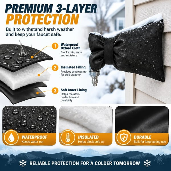 AquaThermal™ Thermalisierte Outdoor-Wasserhahn-Abdeckung