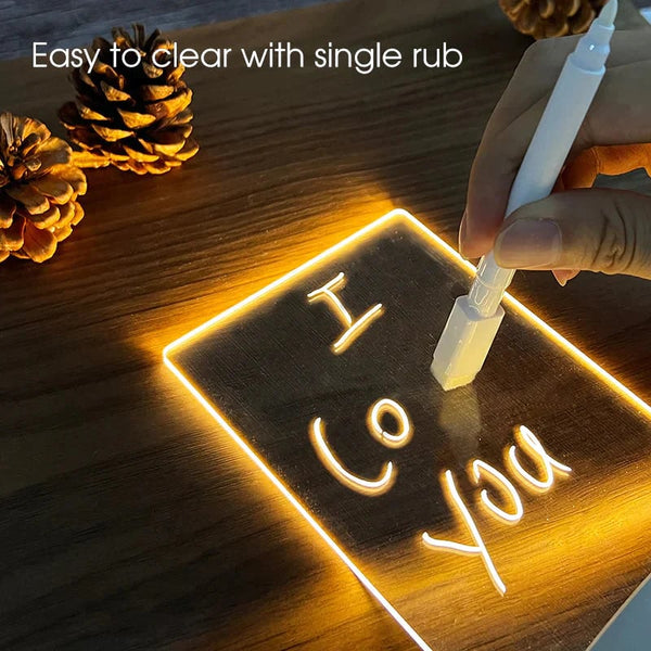 GlowNote™ - Hinweistafel Kreative LED Nachtlicht