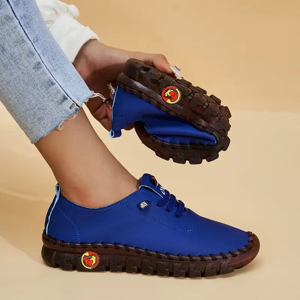 Damen Komfort-Sneaker rutschfest & ergonomisch | Atmungsaktiv mit gepolsterter Einlegesohle | Stabiler Halt | EU 35–44