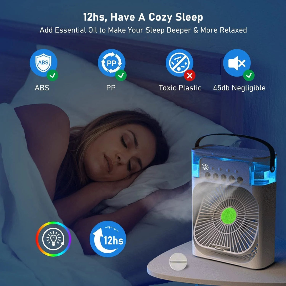 Chillora™ - Tragbarer Luftbefeuchter Ventilator Klimaanlage