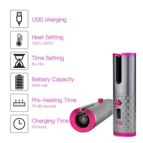 EasyCurl™ | Kabelloser automatischer Lockenstab