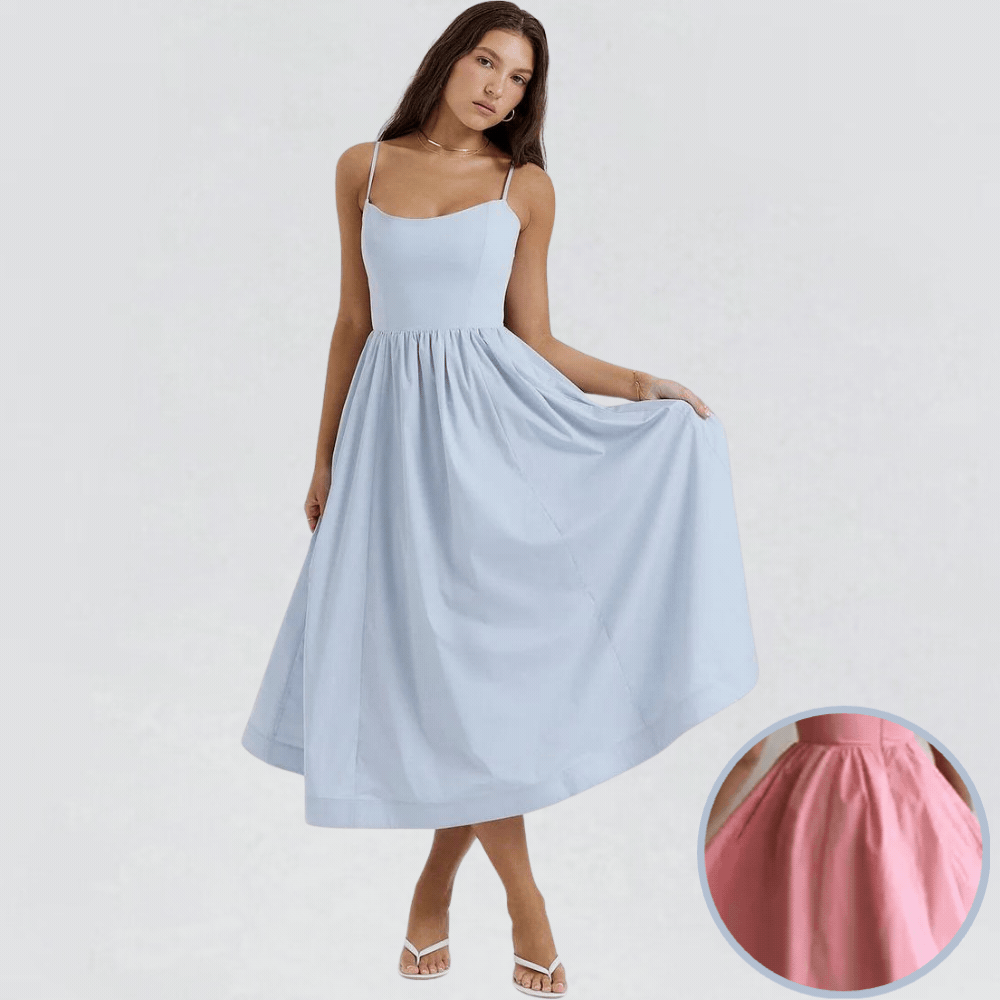 Damen Sommerkleid mit schmeichelnder Passform | Fließend & elegant für Party, Date & Urlaub | Größen S–2XL