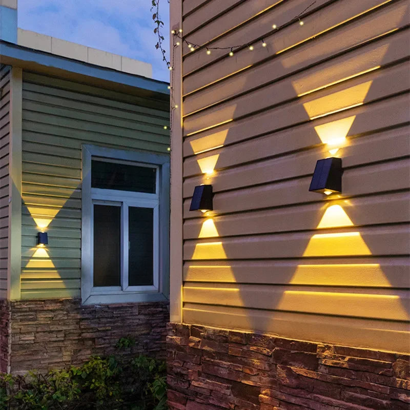 SunAura™ Kabellose Solar-LED-Wandleuchten | IP65 Wasserdicht | Automatische Beleuchtung für Garten & Terrasse