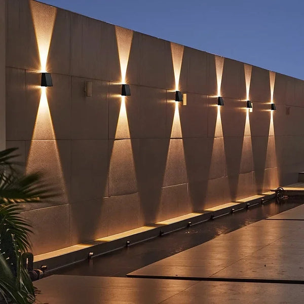 SunAura™ Kabellose Solar-LED-Wandleuchten | IP65 Wasserdicht | Automatische Beleuchtung für Garten & Terrasse