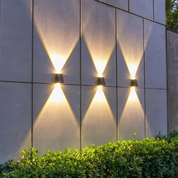 SunAura™ Kabellose Solar-LED-Wandleuchten | IP65 Wasserdicht | Automatische Beleuchtung für Garten & Terrasse