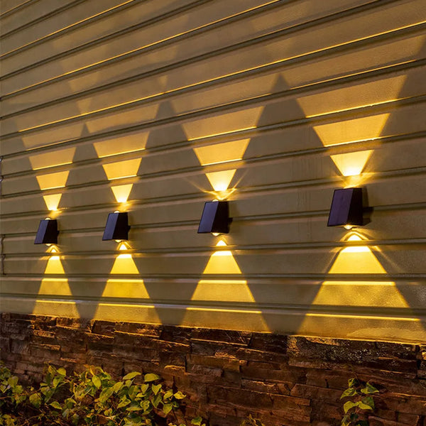SunAura™ Kabellose Solar-LED-Wandleuchten | IP65 Wasserdicht | Automatische Beleuchtung für Garten & Terrasse