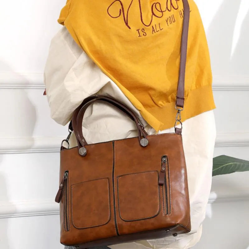 Damen Handtasche & Umhängetasche wasserdicht | Geräumig mit Fächern für Alltag & Reisen | 2-in-1 Trageweise, robust & langlebig