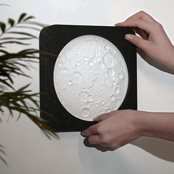 LunaGlow™ - 3D-gedruckte Mondlampe mit Smart-Touch und stufenloser Dimmfunktion Nachtlicht