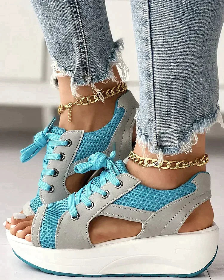 Mila™ Schnür-Muffin-Sandalen (50% RABATT)