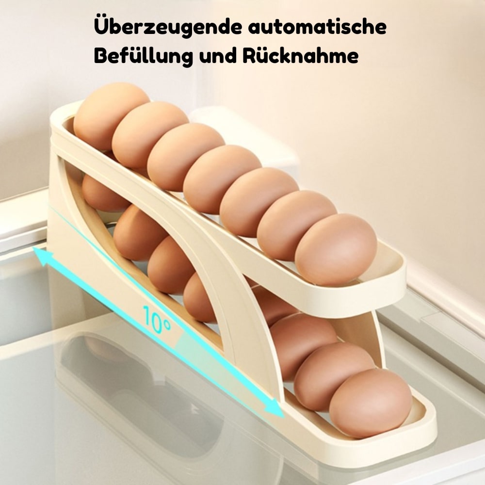 Eierhalter | Eieraufbewahrung für den Kühlschrank | EiRoller