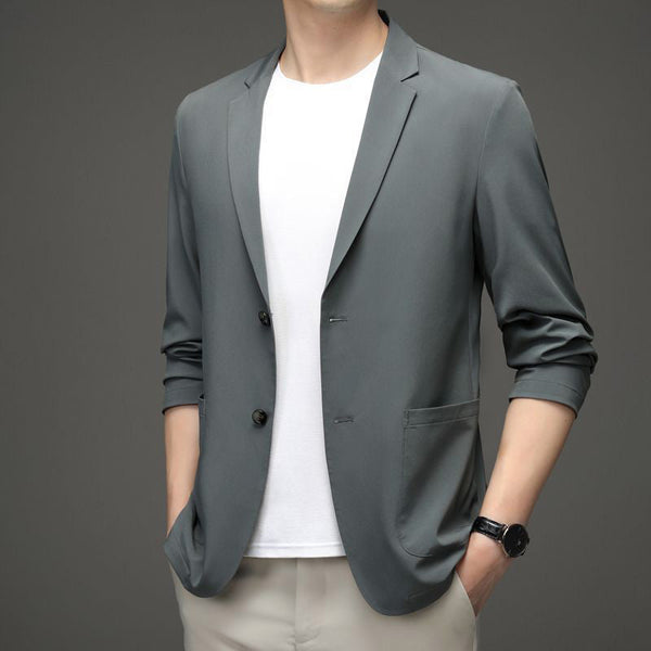 Herren Sommer Blazer leicht & atmungsaktiv | UV-Schutz & knitterfrei | Slim Fit Ein-Knopf Sakko