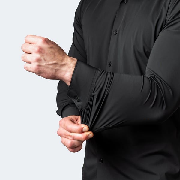 Herren Stretchhemd mit 4-Wege-Stretch | Knitterfreies Business Hemd | Atmungsaktives Langarmhemd für Alltag & Büro