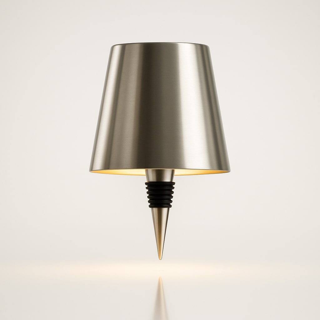 Flaschenlicht | Flasche als Tischlampe | Akku Tischleuchte | Flaschenverschluss | LumiFlasche