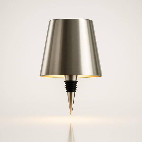 Flaschenlicht | Flasche als Tischlampe | Akku Tischleuchte | Flaschenverschluss | LumiFlasche