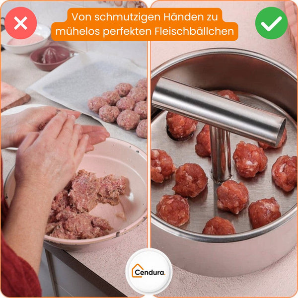 Fleischbällchen Former & Falafel Former für Perfekte Runde Formen | FleischKugel