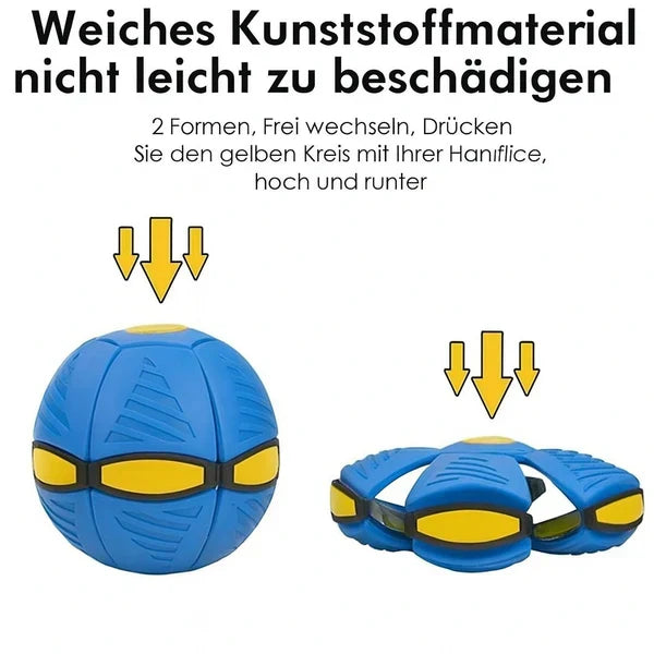 Hundespielzeug | 2-in-1 unkaputtbares Hundespielzeug | FlitzDisc