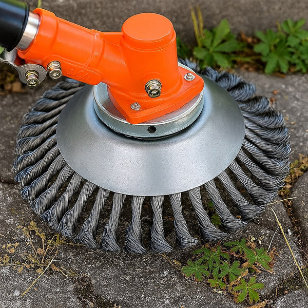 Unkrauttrimmer für Garten | Unkraut Trimmer mit Stahlbürste | GartenFix