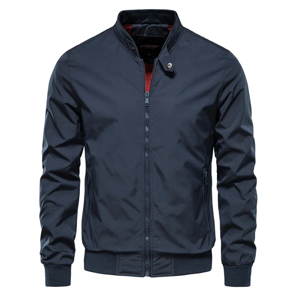 Herren Freizeitjacke aus Polyester | Leichte Übergangsjacke mit Reißverschluss | Moderner Casual-Look für Frühling