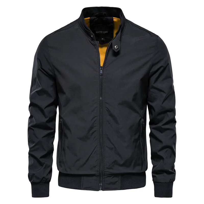 Herren Freizeitjacke aus Polyester | Leichte Übergangsjacke mit Reißverschluss | Moderner Casual-Look für Frühling