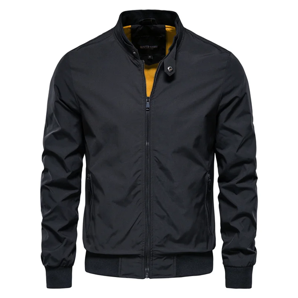 Herren Freizeitjacke aus Polyester | Leichte Übergangsjacke mit Reißverschluss | Moderner Casual-Look für Frühling