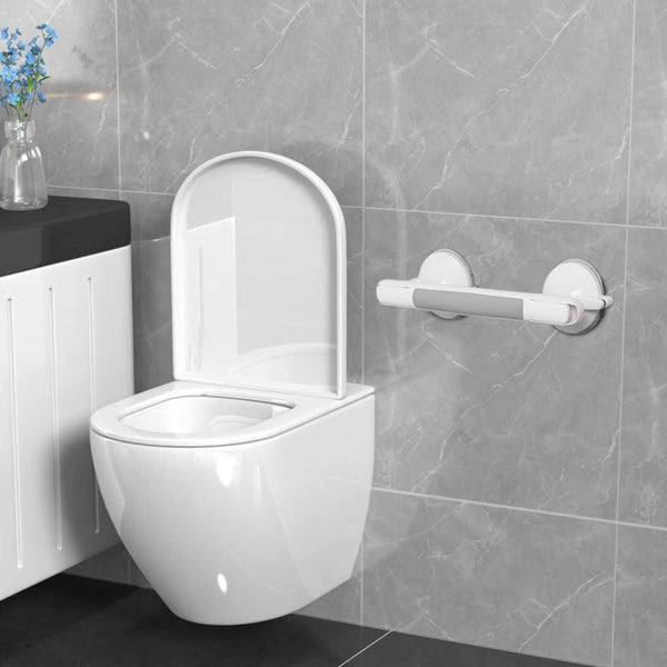 Haltegriff für Dusche, Badewanne oder Toilette | Saugnapf Griff für Senioren ohne Bohren | SeniGrip