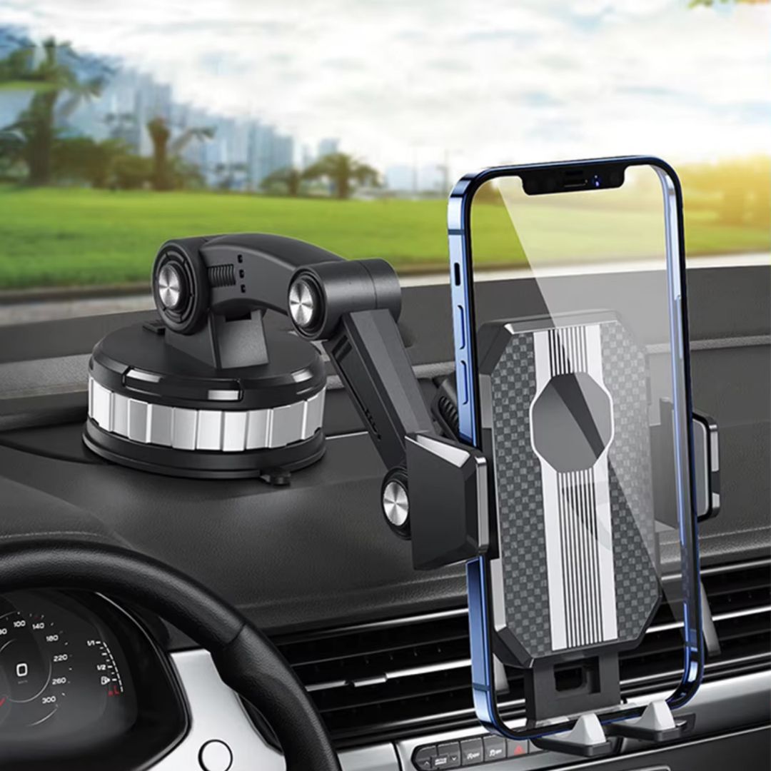 Handyhalterung für Auto | Handyhalter mit Saugnapf & 360° Drehung | LuxGrip