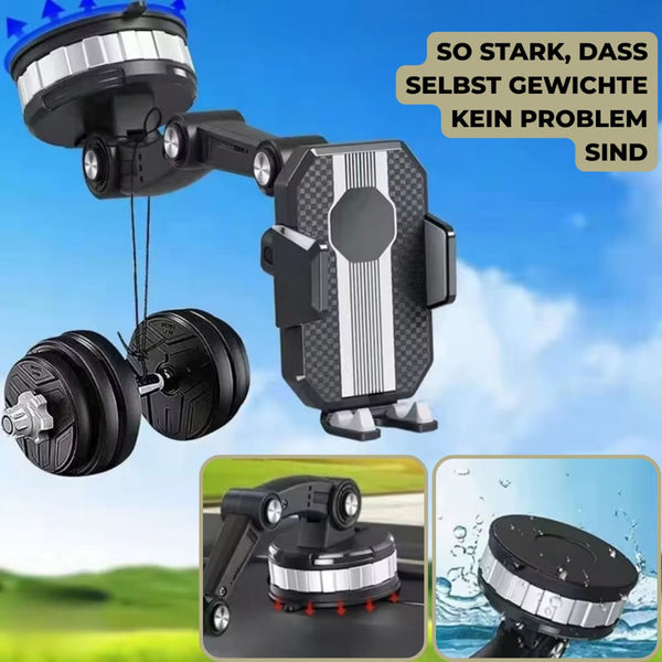 Handyhalterung für Auto | Handyhalter mit Saugnapf & 360° Drehung | LuxGrip