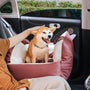 HundeBox™ | Hunde Autositz | Hundesitz für Rückbank | Hunde Auto Transportbox