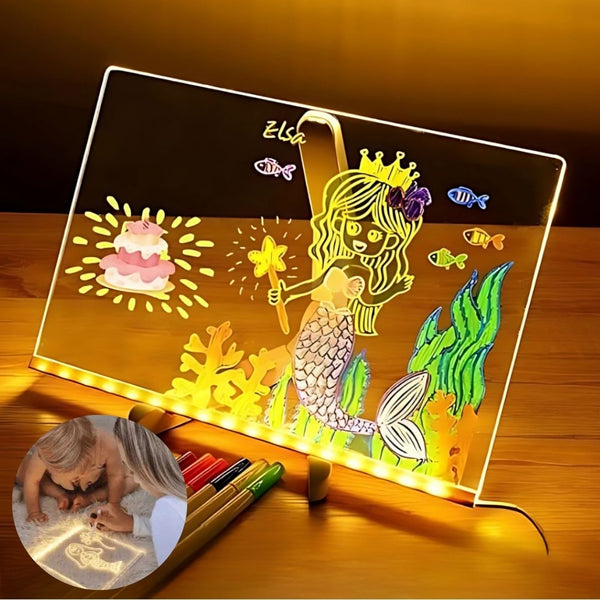 Kinderspielzeug | LED Schreibtafel & Zeichenbrett | IllumiSchreib