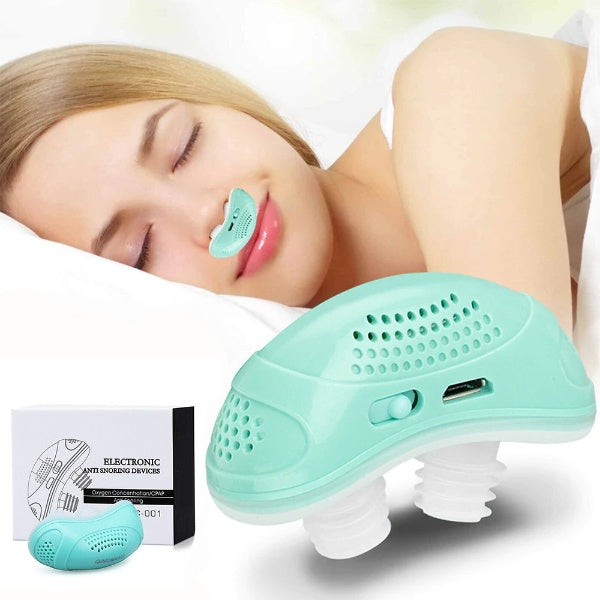 Mini CPAP Gerät | Elektronisches Anti-Schnarchen Gerät | Leise & Tragbar | Komfortable Atmung im Schlaf