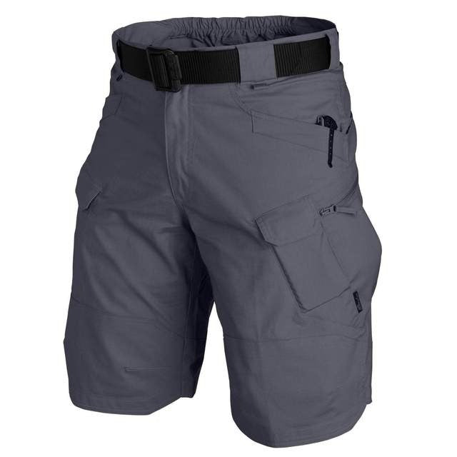 Herren Tactical Shorts elastisch | Reiß- & wasserfestes Poly/Baumwoll-Gewebe | Viele Taschen mit Zip/Klett | Outdoor Wandern