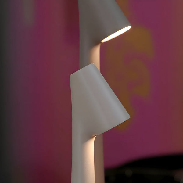 Kabellose LED Tischlampe | Lampe für Wohnzimmer & Schreibtisch | Moderne Akku Tischleuchte | VivaLume