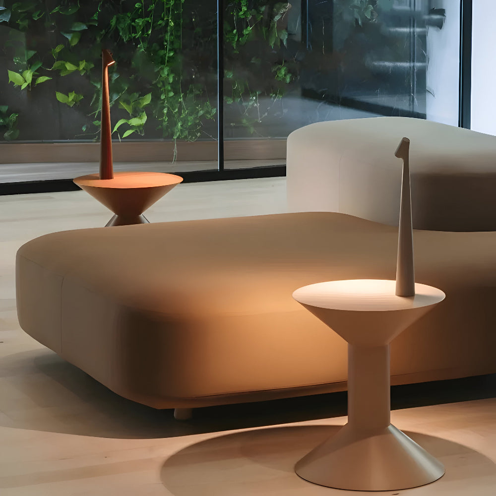 Kabellose LED Tischlampe | Lampe für Wohnzimmer & Schreibtisch | Moderne Akku Tischleuchte | VivaLume