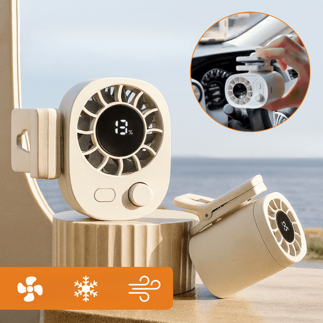 Mini Clip Ventilator mit Akku | Kleiner & Leiser Ventilator | KühlBuddy