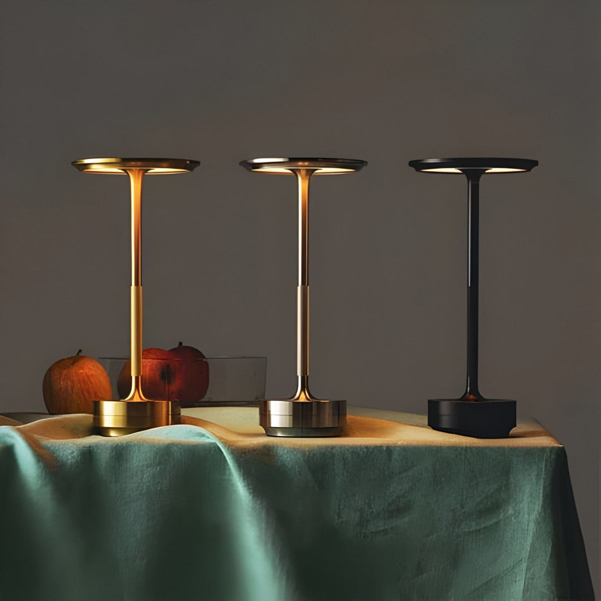 Lampe für Wohnzimmer | kabellose Tischlampe | Tischleuchte mit Akku | LumaViva