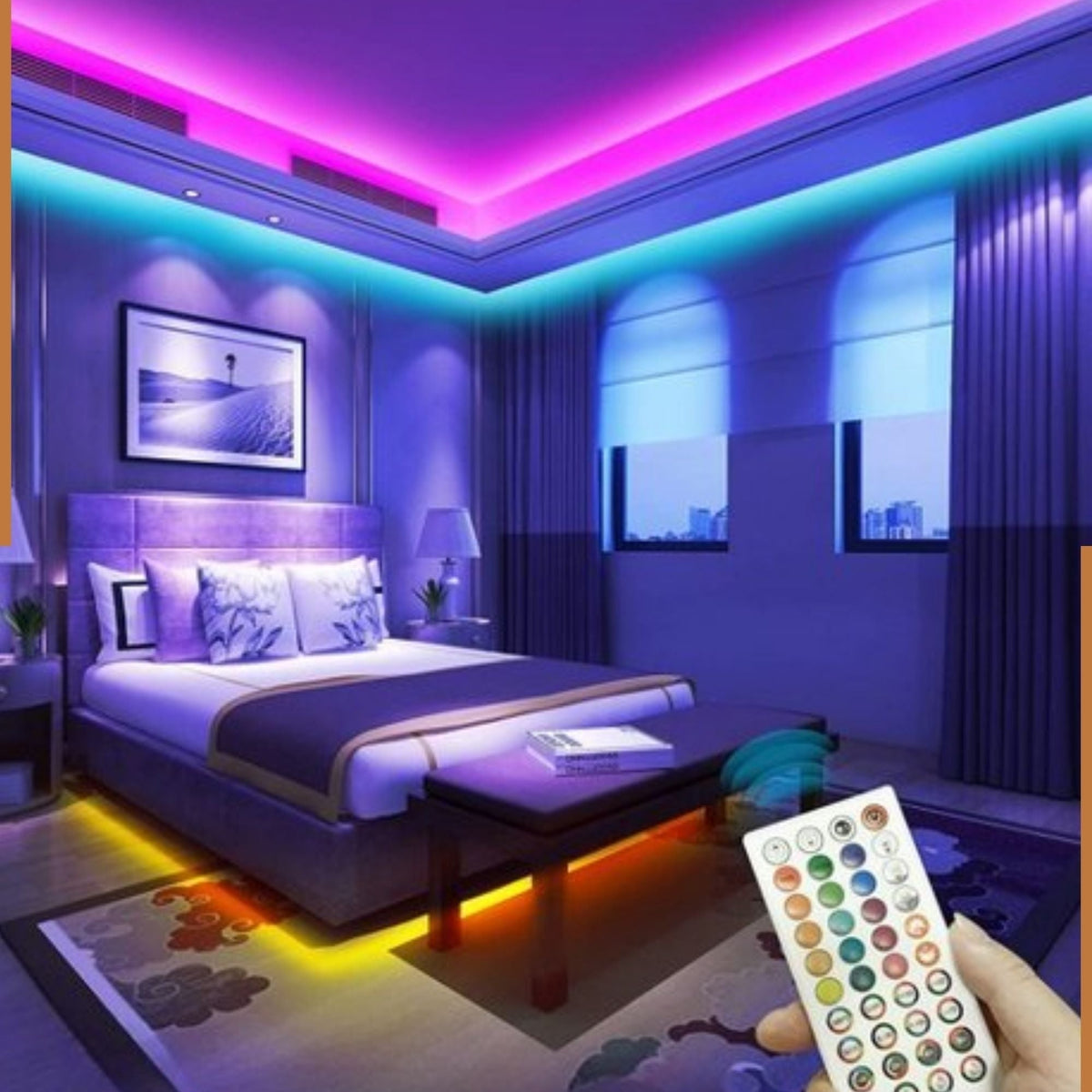 LED Streifen 15 Meter | LED Strip mit App & Fernbedienung | LED Beleuchtung | StreifLux
